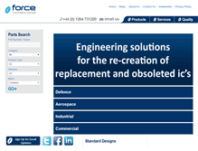 Tablet Screenshot of forcetechnologies.co.uk